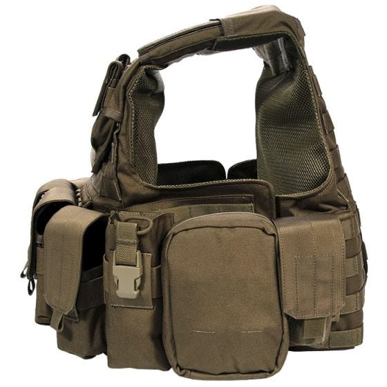 Flyye Chaleco con múltiples bolsillos Force Recon ver. Land en Coyote Brown