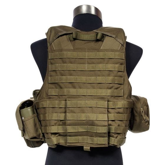 Flyye Chaleco con múltiples bolsillos Force Recon ver. Land en Coyote Brown