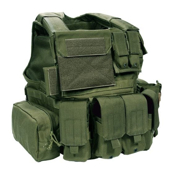 Flyye Chaleco con múltiples bolsillos Force Recon ver. Land en Olive Drab