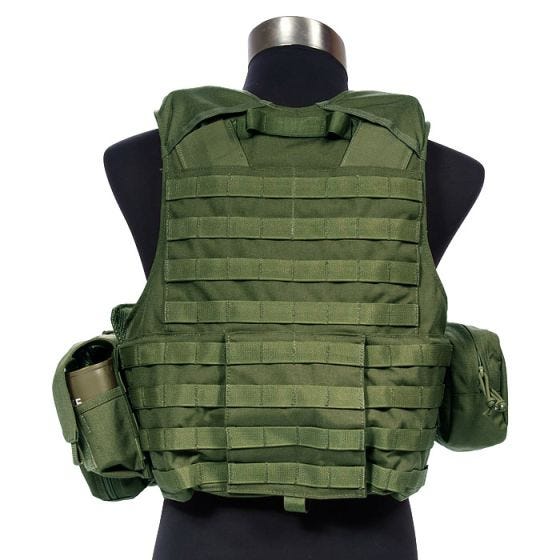 Flyye Chaleco con múltiples bolsillos Force Recon ver. Land en Olive Drab