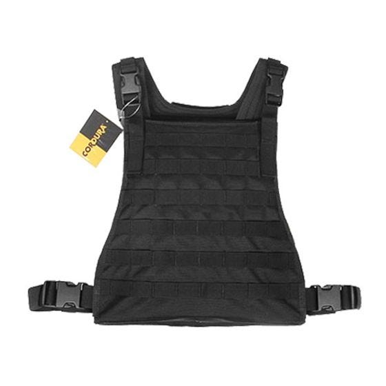 Chaleco portaplacas Flyye MBSS en negro