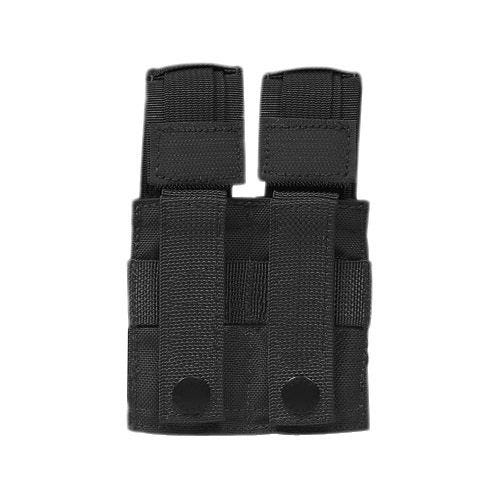 Portacargador doble de cartuchos Flyye .45 Pistol con sistema MOLLE en negro