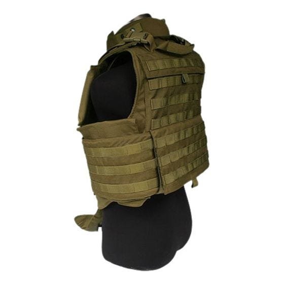 Chaleco Flyye MTV con sistema MOLLE en Coyote Brown