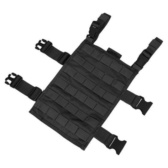 Panel rectangular para la pierna con sistema MOLLE Flyye en negro