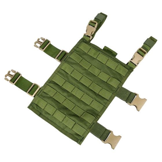 Panel rectangular para la pierna con sistema MOLLE Flyye en Olive Drab