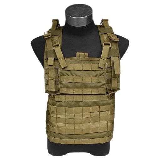 Chaleco Flyye RRV con sistema MOLLE en Coyote Brown