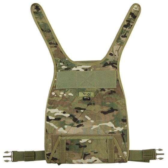 Chaleco portaplacas Flyye RRV con sistema MOLLE en MultiCam