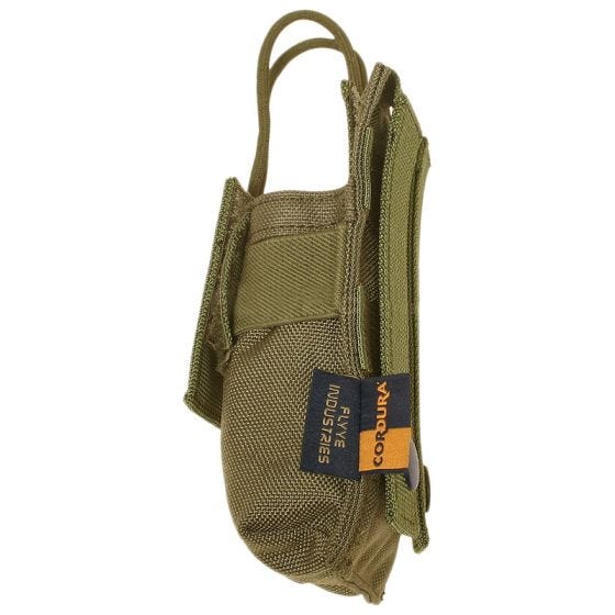 Funda pequeña para radio Flyye con sistema MOLLE en Coyote Brown