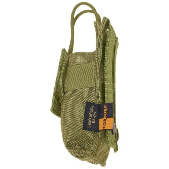 Funda pequeña para radio Flyye con sistema MOLLE en caqui