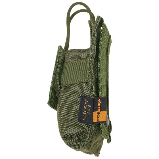 Funda pequeña para radio Flyye con sistema MOLLE en Ranger Green