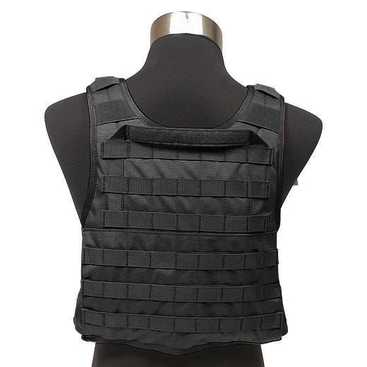 Chaleco portaplacas Flyye con sistema MOLLE en negro