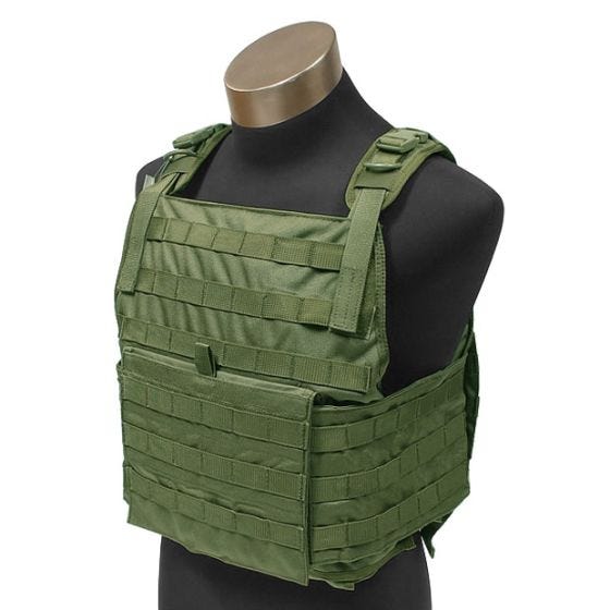 Chaleco portaplacas Flyye con sistema MOLLE en Olive Drab