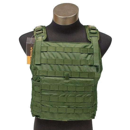 Chaleco portaplacas Flyye con sistema MOLLE en Olive Drab