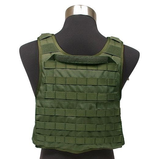 Chaleco portaplacas Flyye con sistema MOLLE en Olive Drab