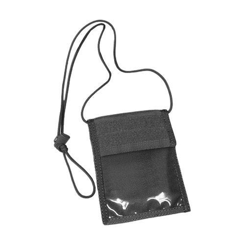 Funda de tarjeta de identificación para colgar al cuello Flyye en negro