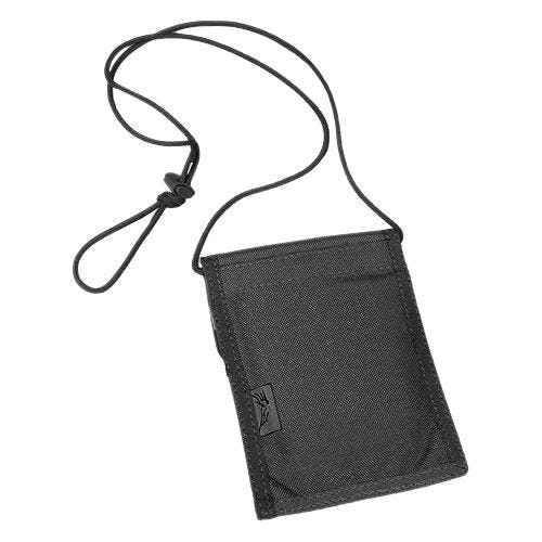 Funda de tarjeta de identificación para colgar al cuello Flyye en negro