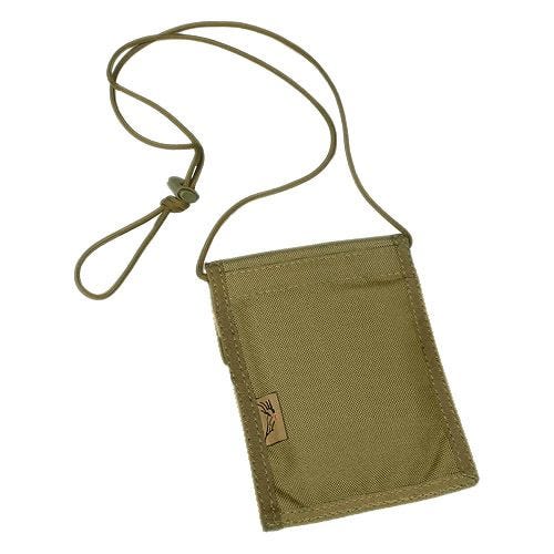 Funda de tarjeta de identificación para colgar al cuello Flyye en caqui