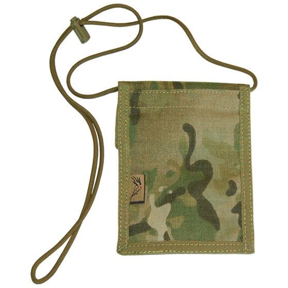 Funda de tarjeta de identificación para colgar al cuello Flyye en MultiCam