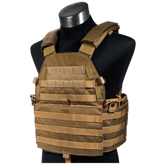 Chaleco Flyye LT6094 con sistema MOLLE en Coyote Brown