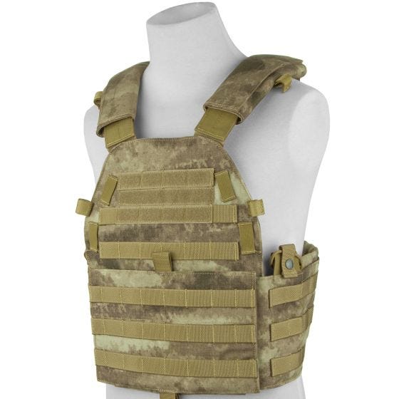 Chaleco Flyye New LT6094 con sistema MOLLE en A-TACS AU