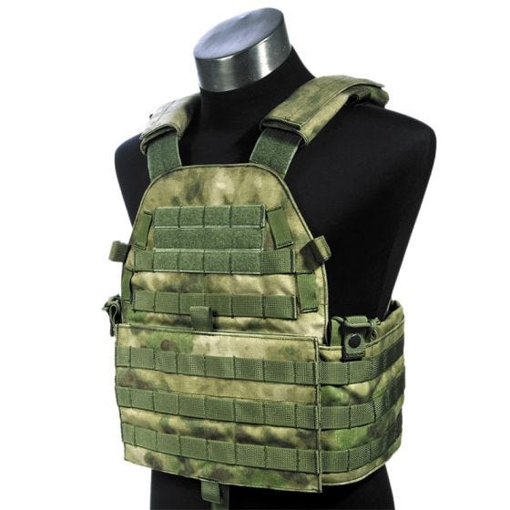 Chaleco Flyye LT6094 con sistema MOLLE en A-TACS FG