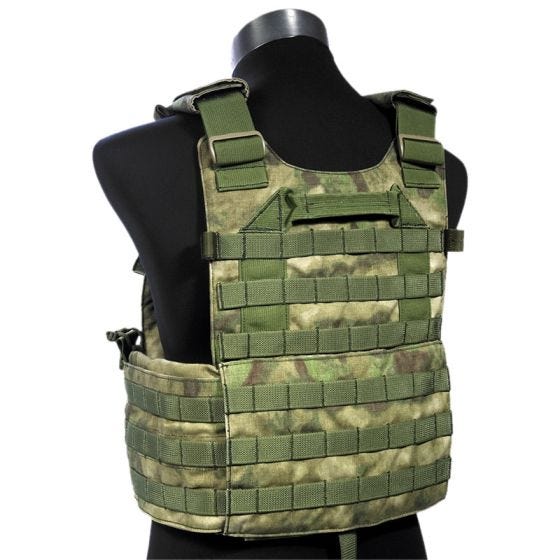 Chaleco Flyye LT6094 con sistema MOLLE en A-TACS FG