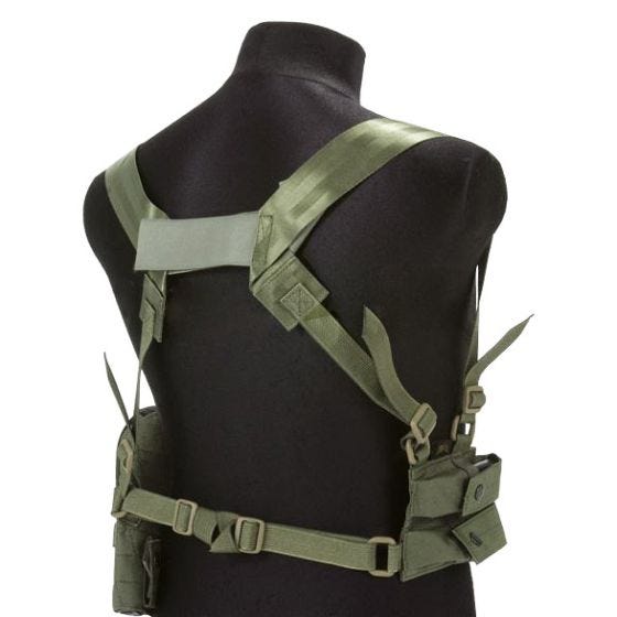 Funda de pistola para hombro Flyye con panel MOLLE en Ranger Green