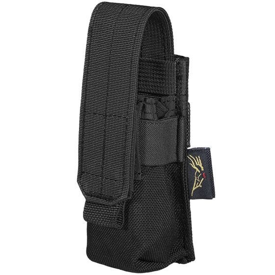 Portacargador individual de cartuchos de 9 mm Flyye Ver. FE con sistema MOLLE en negro