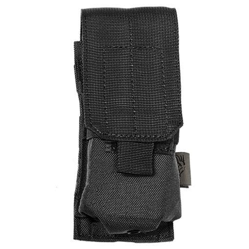 Portacargador individual Flyye M4/M16 con sistema MOLLE en negro