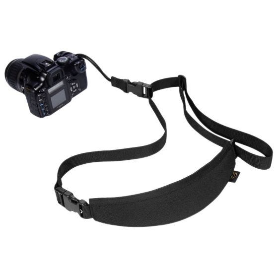 Correa para cámara DSLR Flyye con un punto de enganche en negro