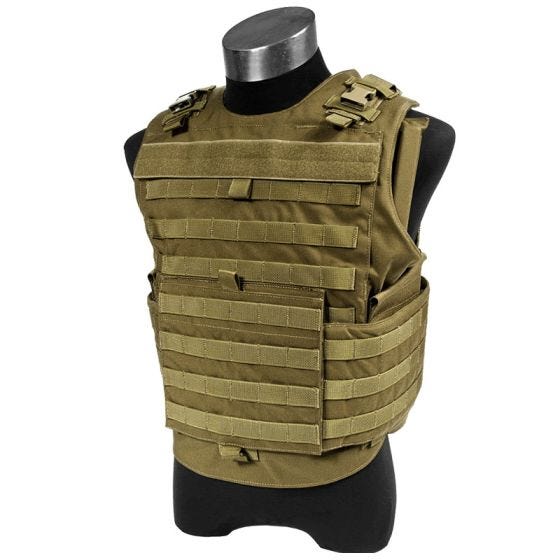 Chaleco Flyye Spartan en Coyote Brown