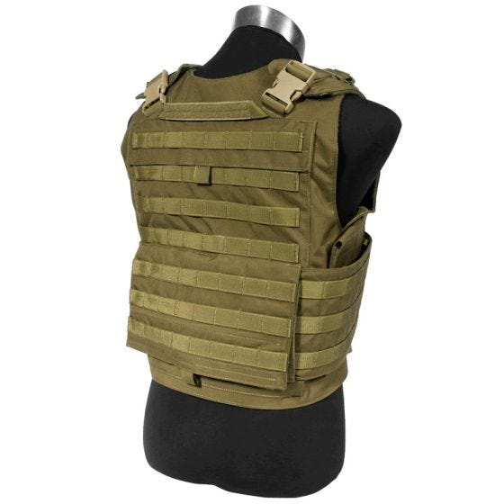 Chaleco Flyye Spartan en Coyote Brown