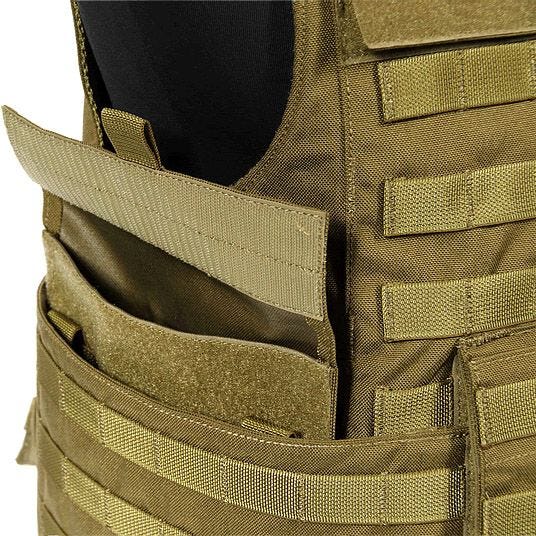 Chaleco Flyye Spartan en Coyote Brown