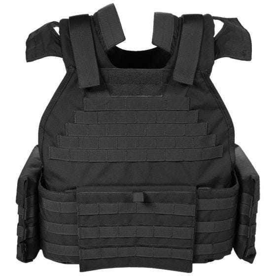 Chaleco protector Flyye SPC con sistema MOLLE en negro