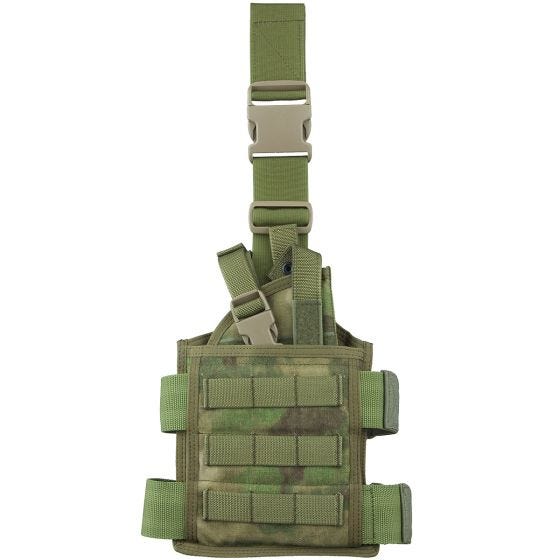 Funda de pistola para pierna Flyye SpecOps Seals con sistema MOLLE en A-TACS FG