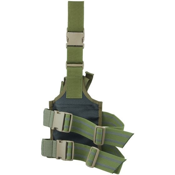 Funda de pistola para pierna Flyye SpecOps Seals con sistema MOLLE en A-TACS FG
