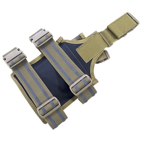 Funda de pistola para pierna Flyye SpecOps Seals con sistema MOLLE en A-TACS AU