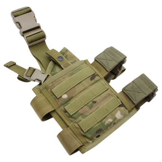 Funda de pistola para pierna Flyye SpecOps Seals con sistema MOLLE en MultiCam