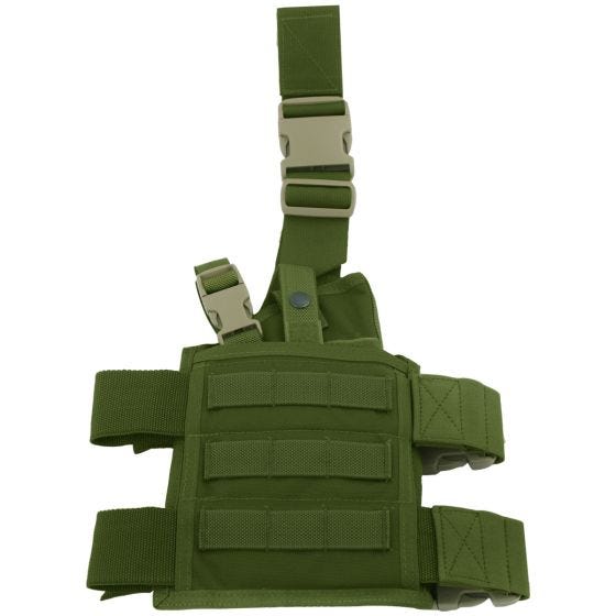 Funda de pistola para pierna Flyye SpecOps Seals con sistema MOLLE en Olive Drab