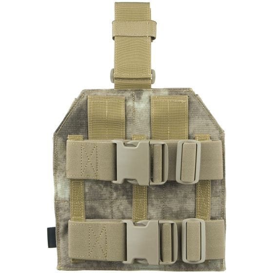 Panel para pierna Flyye con sistema MOLLE en A-TACS AU