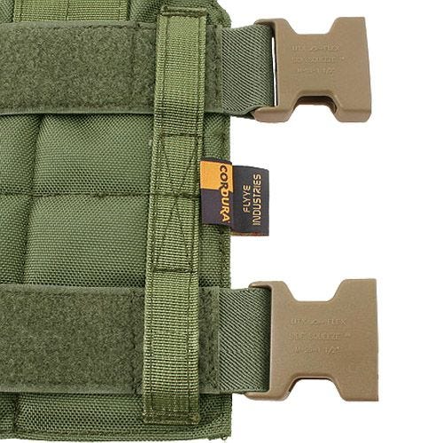 Panel para pierna Flyye con sistema MOLLE en Ranger Green