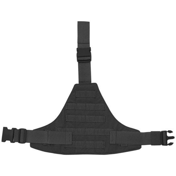 Panel triangular para la pierna Flyye con sistema MOLLE en negro