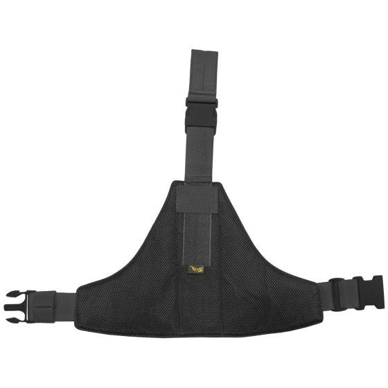 Panel triangular para la pierna Flyye con sistema MOLLE en negro