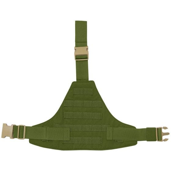 Panel triangular para la pierna Flyye con sistema MOLLE en Olive Drab