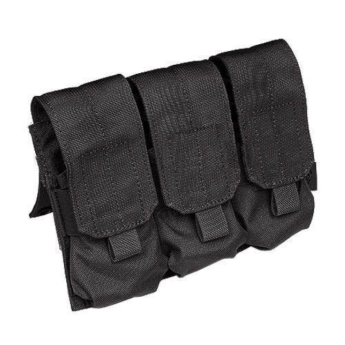 Portacargador triple Flyye M4/M16 con sistema MOLLE en negro