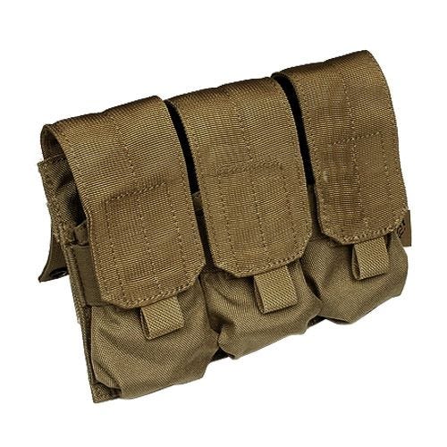 Portacargador triple Flyye M4/M16 con sistema MOLLE en Coyote Brown