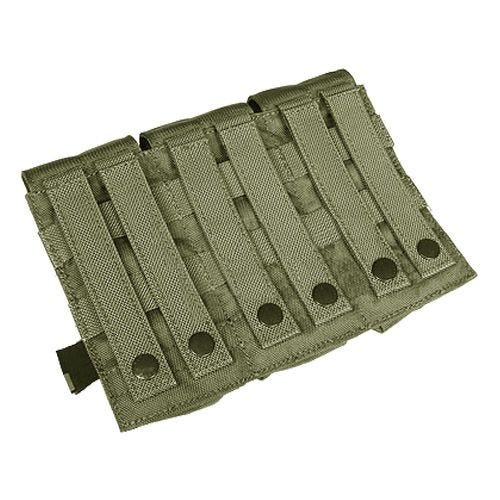 Portacargador triple Flyye M4/M16 con sistema MOLLE en Ranger Green