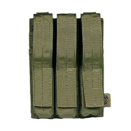 Portacargador triple Flyye MP5 con sistema MOLLE en Ranger Green