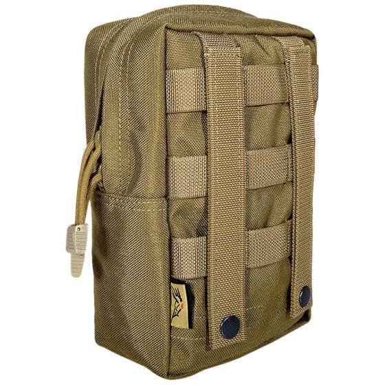 Bolsa vertical para accesorios Flyye con sistema MOLLE en Coyote Brown