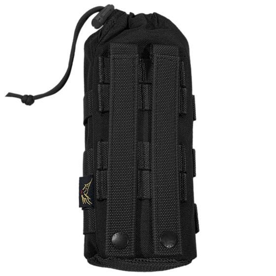 Portabotellas de agua Flyye con sistema MOLLE en negro